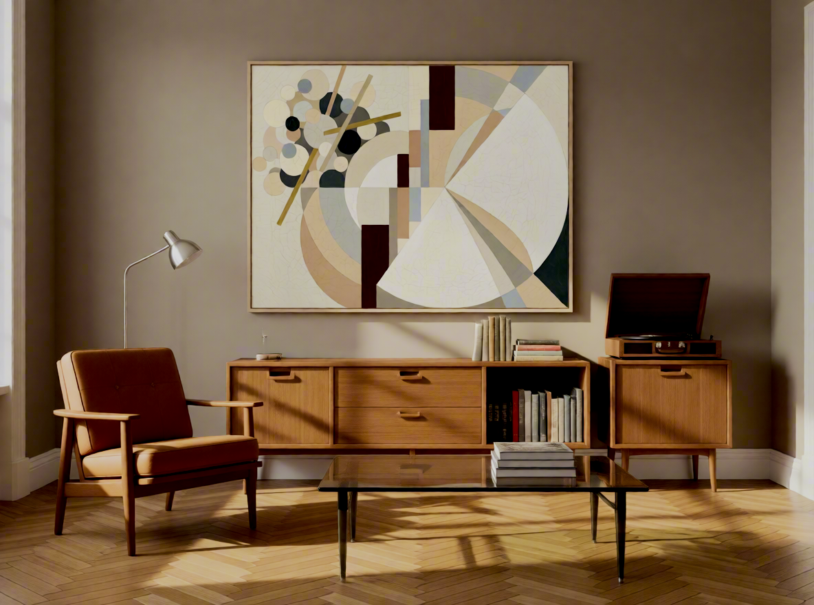 Canvas Print Geometric Abstract Circles | Contemporary Modern Wall Art