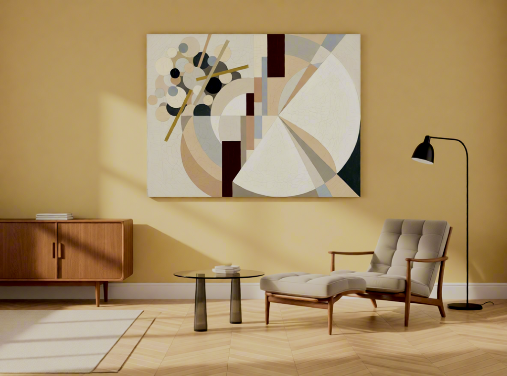 Canvas Print Geometric Abstract Circles | Contemporary Modern Wall Art