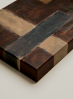 Canvas Print Rich Dark Oak | Contemporary Abstract Wall Art