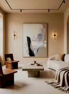 Canvas Print Blurred Lines in Composition | Contemporary Abstract Wall Art