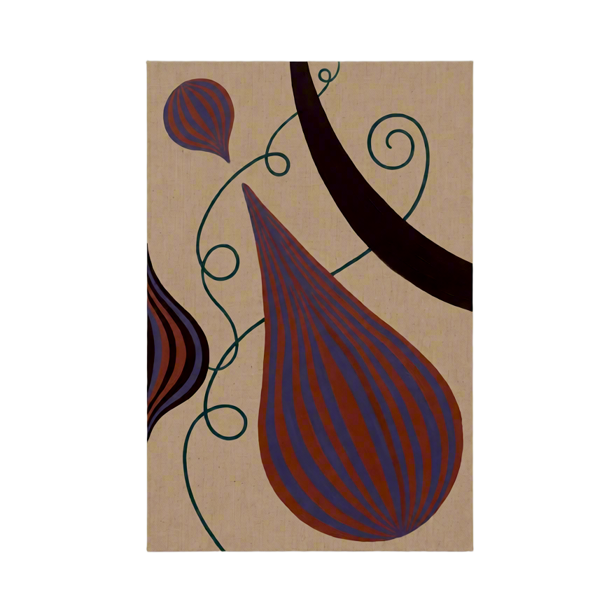 Canvas Print Abstract Fig Composition | Contemporary Still Life Wall Art