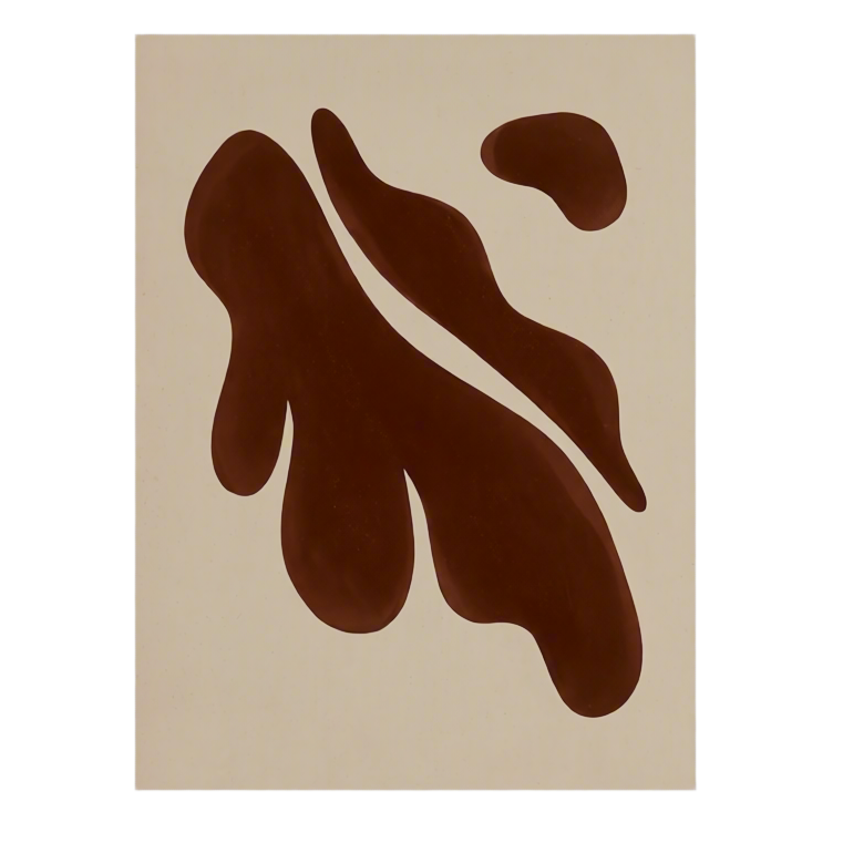 Canvas Print Brown Leaves | Contemporary Botanical Wall Art