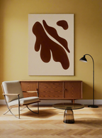Canvas Print Brown Leaves | Contemporary Botanical Wall Art
