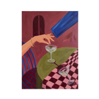 Canvas Print A Dirty Martini Please | Contemporary Cocktail Wall Art