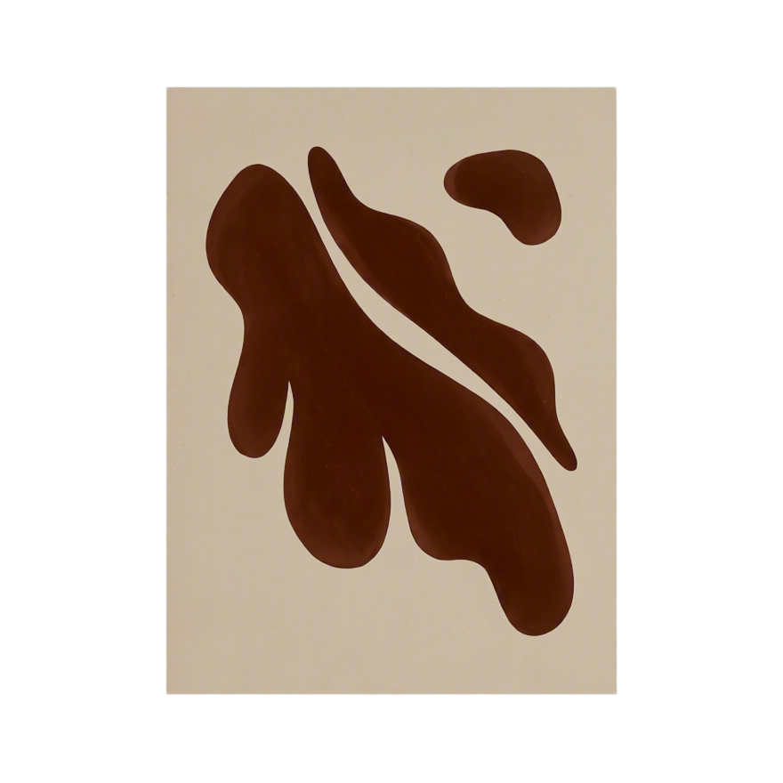 Canvas Print Brown Leaves | Contemporary Botanical Wall Art