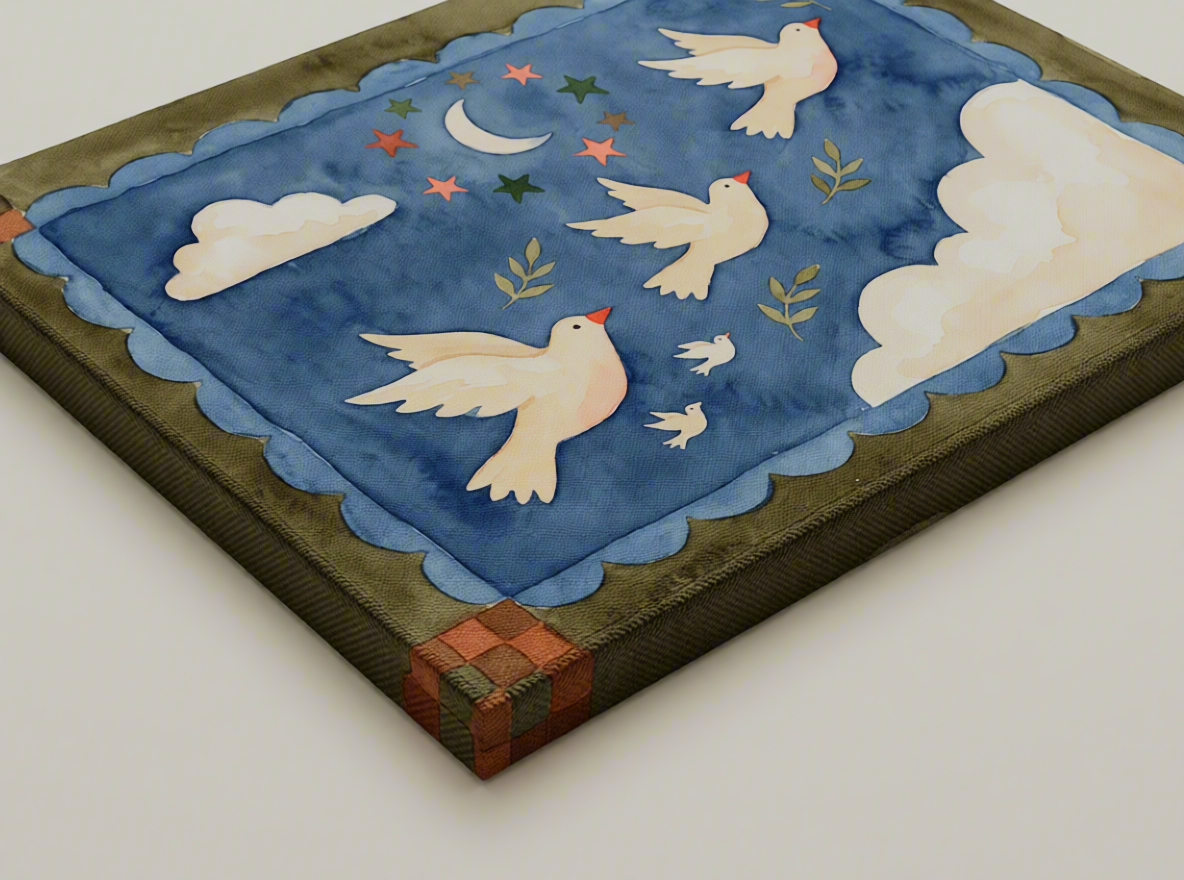 Canvas Print Flying Birds on Blue Sky | Contemporary Nature Wall Art