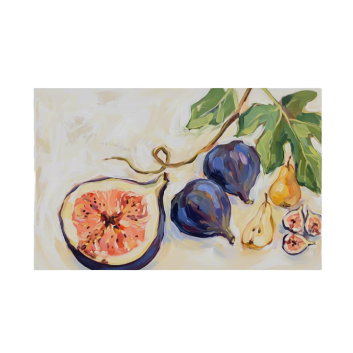 Canvas Print Purple Figs | Colourful Fruit Still Life Wall Art