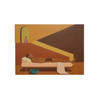 Canvas Print Therapist Bench | Contemporary Figurative Wall Art