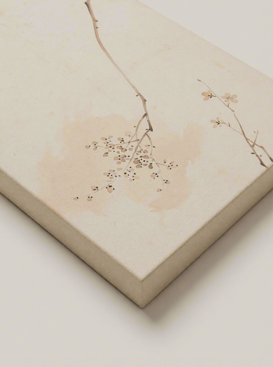 Canvas Print Japanese Bending Branches | Japanese Botanical Wall Art
