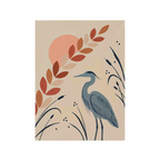 Blue Heron Canvas Print | Bird Wall Art
