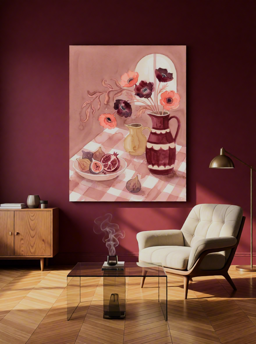 Breakfast Table Canvas Print | Still Life Wall Art