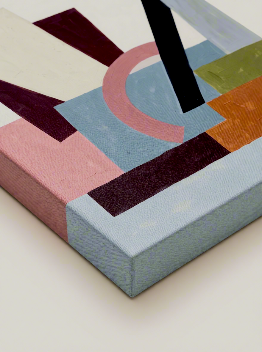 Canvas Print Geometric Bauhaus Inspired | Abstract Modern Wall Art