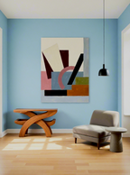 Canvas Print Geometric Bauhaus Inspired | Abstract Modern Wall Art