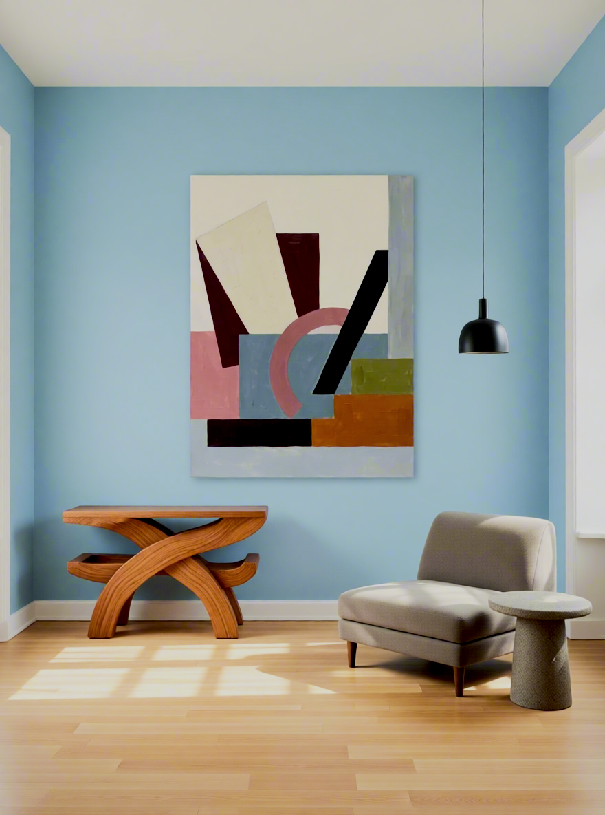Canvas Print Geometric Bauhaus Inspired | Abstract Modern Wall Art