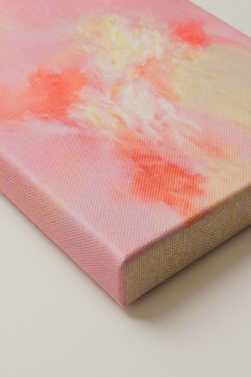 Canvas Print Coral Bloom Variation I | Contemporary Floral Wall Art
