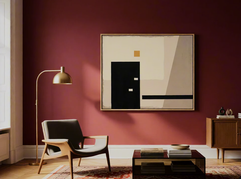 Canvas Print Beige and Black Geometric Variations | Abstract Modern Wall Art