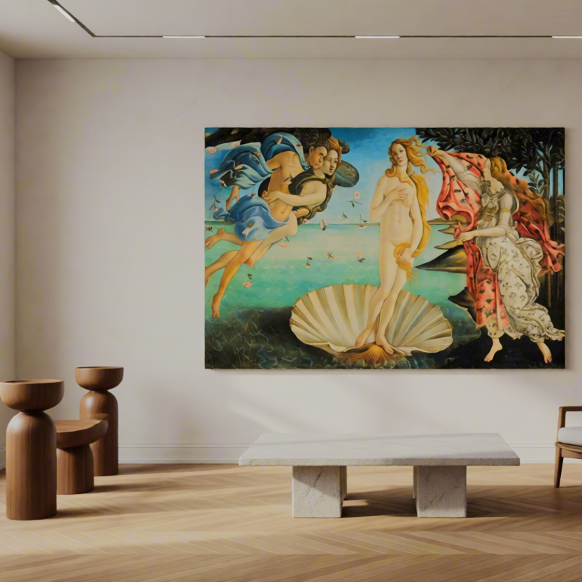 Canvas Print Sandro Botticelli – Birth of Venus - Iconic Early Renaissance Masterpiece