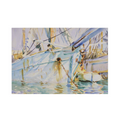 Canvas Print In a Levantine Port – John Singer Sargent Poster | Mediterranean Harbor Scene Art
