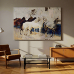 Canvas Print Horses at Palma – John Singer Sargent Poster | Dynamic Equestrian Scene Art