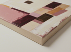 Canvas Print Burgundy Geometric Bauhaus | Abstract Geometric Wall Art