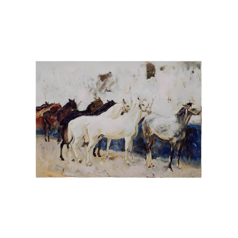 Canvas Print Horses at Palma – John Singer Sargent Poster | Dynamic Equestrian Scene Art