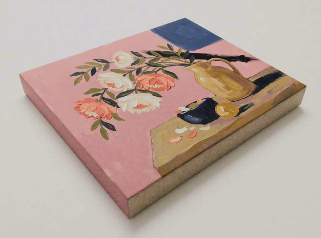 Canvas Print Still Life Painting | Contemporary Still Life Wall Art