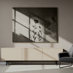 Canvas Print Floral Shadow Play | Botanical Wall Art