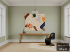 Canvas Print Peaches and Gossip | Contemporary Figurative Wall Art