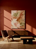 Canvas Print Watercolour Blush Abstract | Contemporary Abstract Wall Art