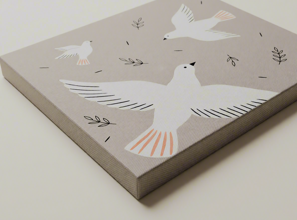 Canvas Print Flying Birds | Minimalist Nature Wall Art