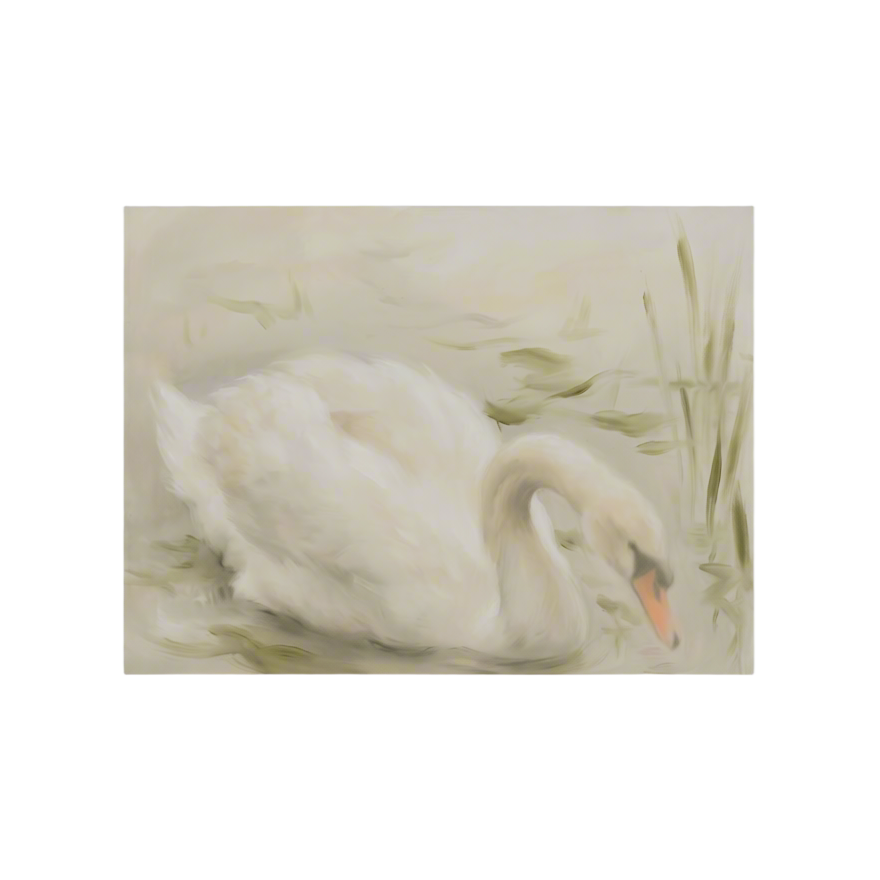 Canvas Print Swan Lake | Elegant Swan Wall Art