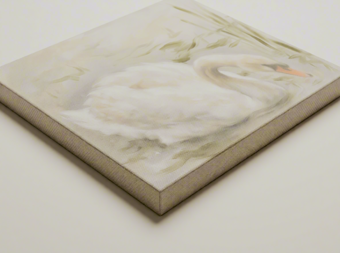 Canvas Print Swan Lake | Elegant Swan Wall Art