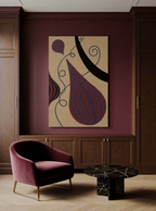 Canvas Print Abstract Fig Composition | Contemporary Still Life Wall Art