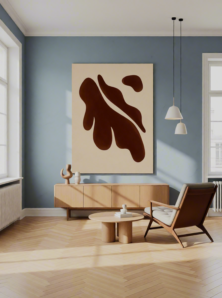 Canvas Print Brown Leaves | Contemporary Botanical Wall Art