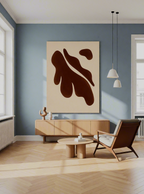 Canvas Print Brown Leaves | Contemporary Botanical Wall Art