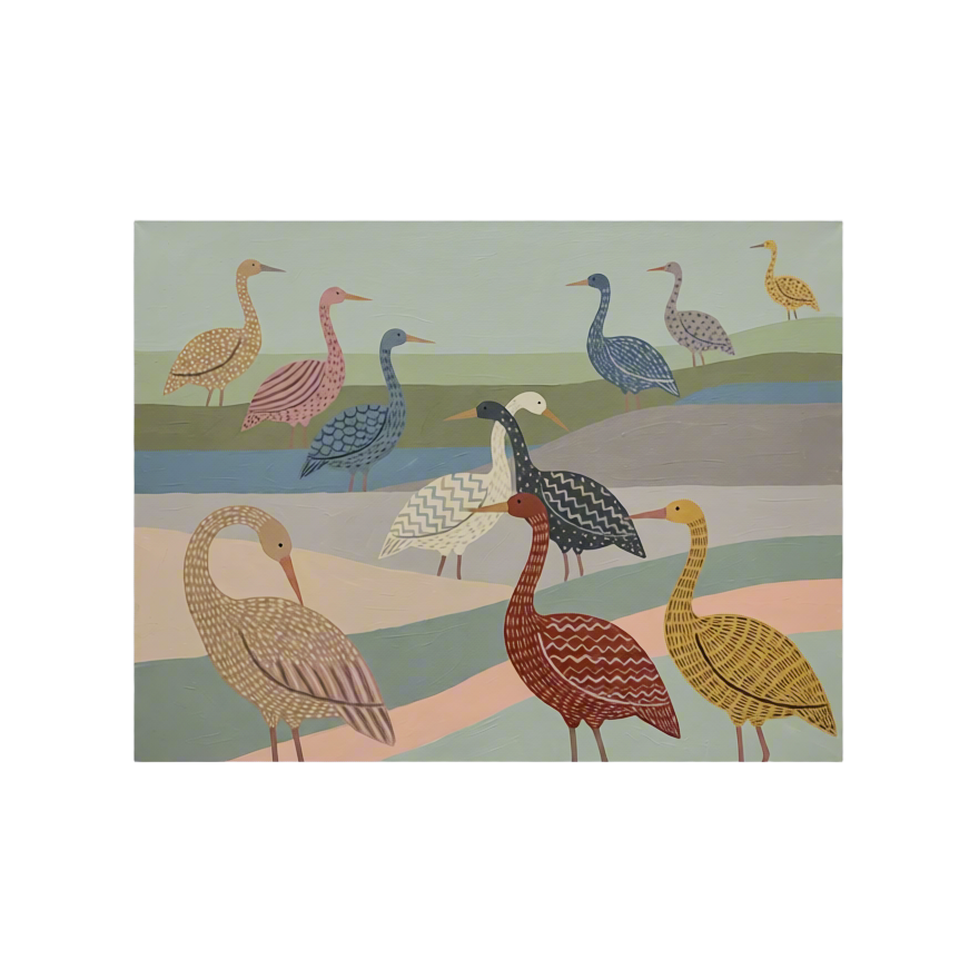Canvas Print Colourful Ducks | Contemporary Animal Wall Art