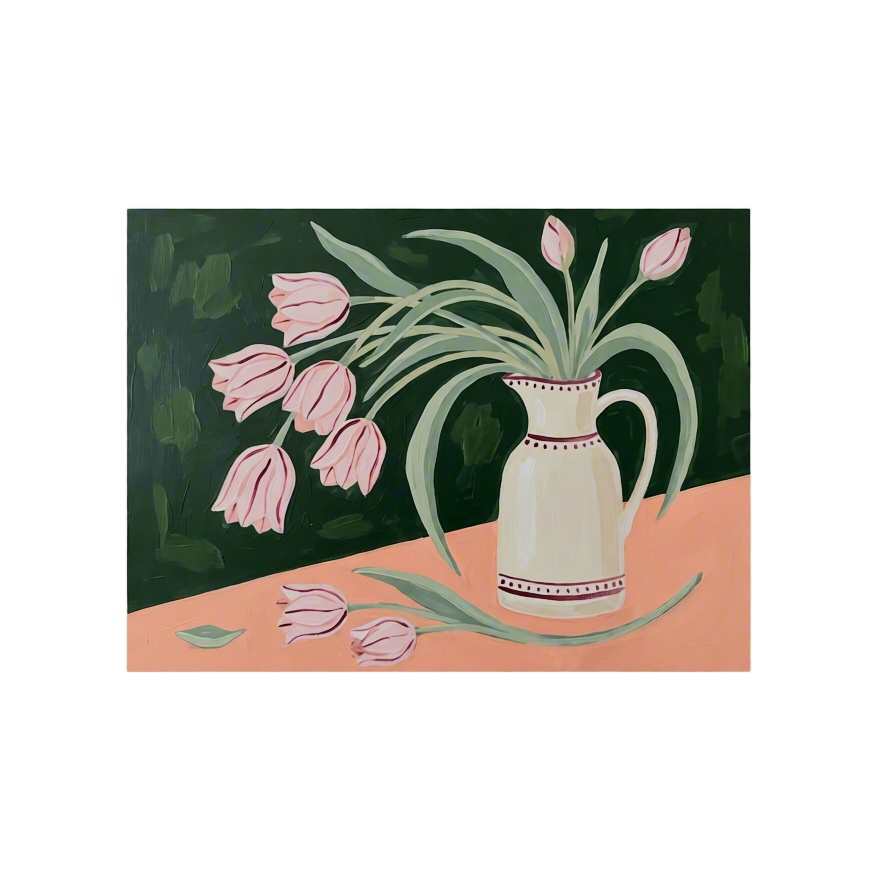 Canvas Print Emerald Floral | Botanical Flower Wall Art