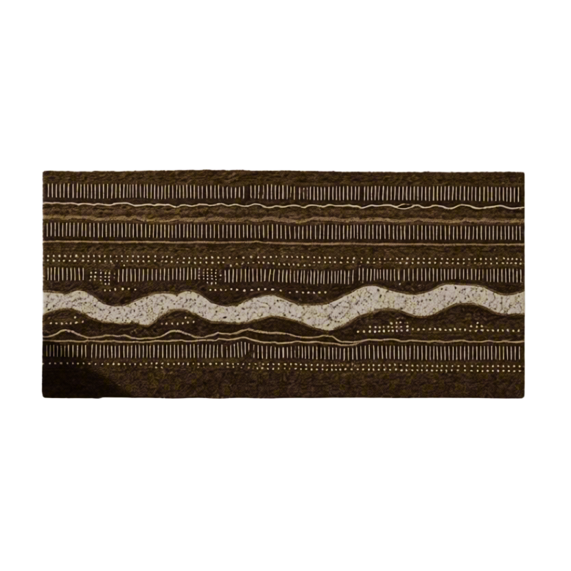 Canvas Print Woven Textile Variation | Contemporary Textured Abstract Wall Art