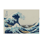 Canvas Print The Great Wave off Kanagawa – Katsushika Hokusai – Vintage Japanese Ukiyo-e