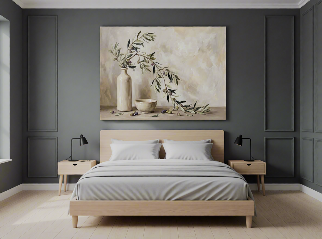 Minimalist Branches in Vases Canvas Print | Modern Botanical Wall Art