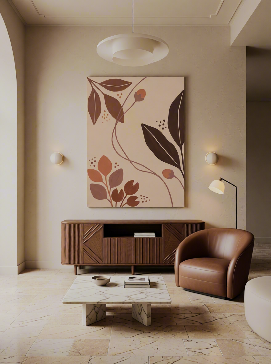 Canvas Print  Autumnal Leaves| Botanical Nature Wall Art