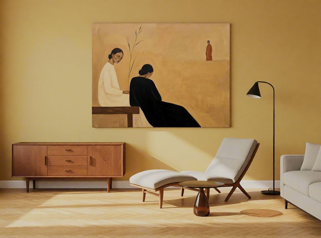 Canvas Print Sisterhood Healing | Contemporary Figurative Wall Art