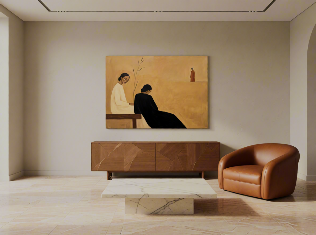 Canvas Print Sisterhood Healing | Contemporary Figurative Wall Art
