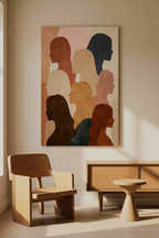 Canvas Print Figurative Silhouettes Variation I | Contemporary Figurative Wall Art