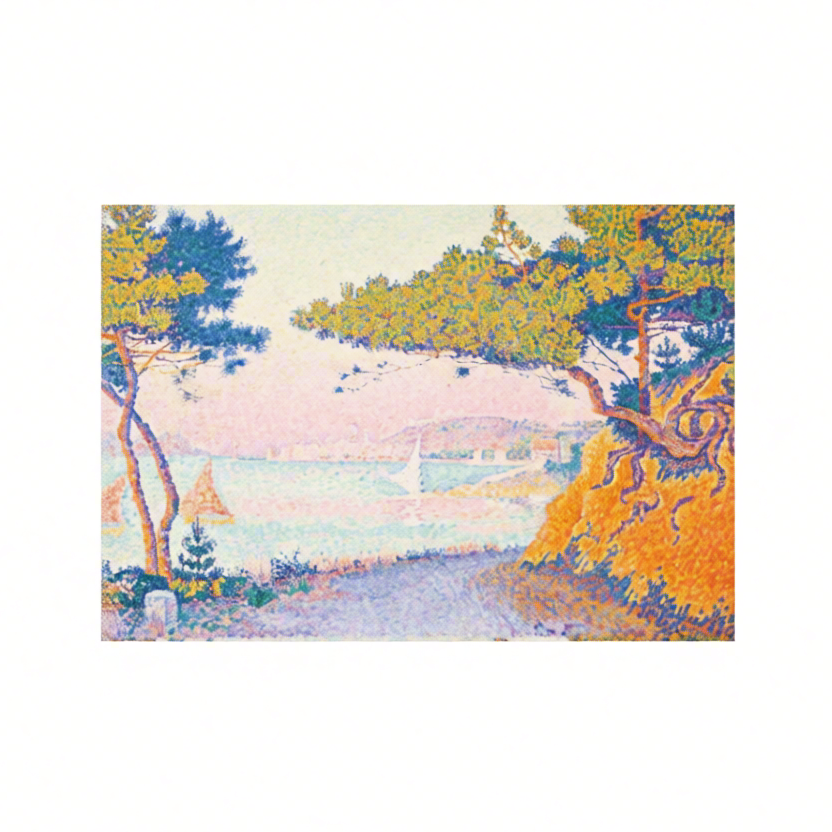 Canvas Print Golfe Juan – Paul Signac Poster | Neo‑Impressionist Coastal Art