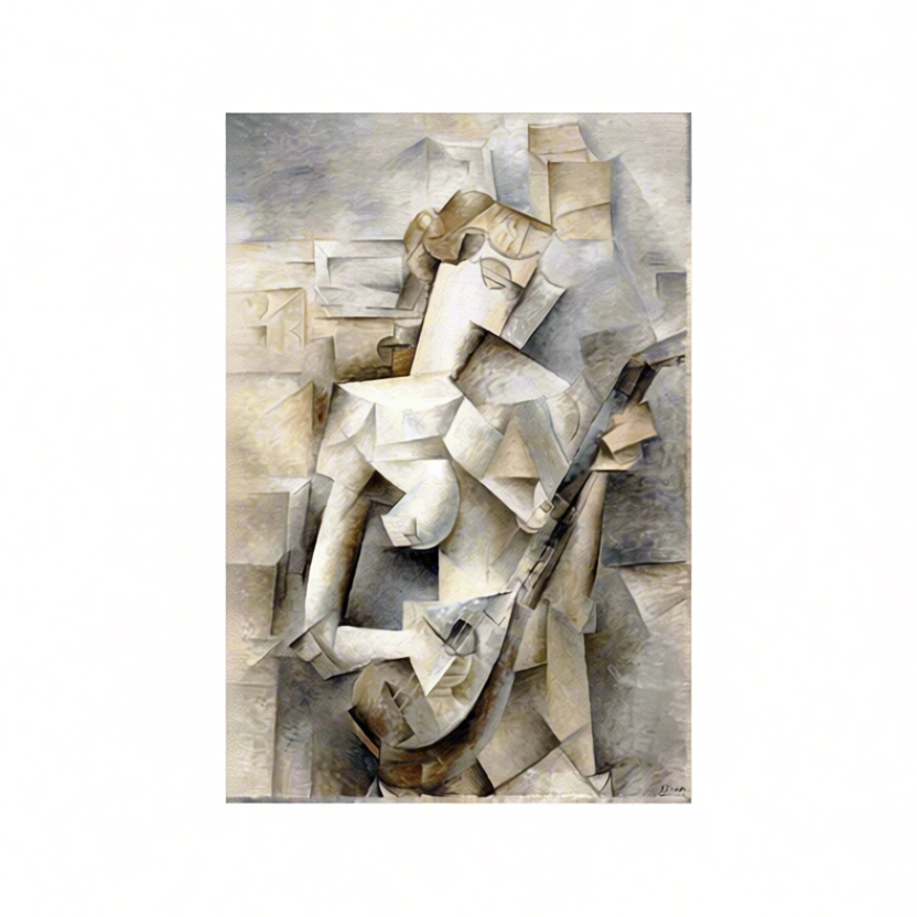 Canvas Print Pablo Picasso - Girl with a Mandolin