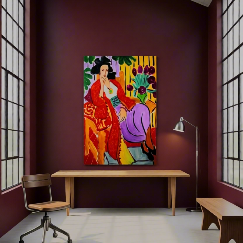 Canvas Print Odalisque with the Red Coat by Henri Matisse