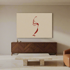 Canvas Print Abstract Line Dancing Figure – Contemporary Art