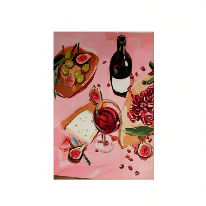 Canvas Print A Table Set — Modern Still Life Wall Art