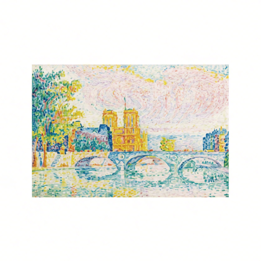 Canvas Print La Cité ‘Paris’ – Paul Signac Poster | Pointillist Neo‑Impressionist Art